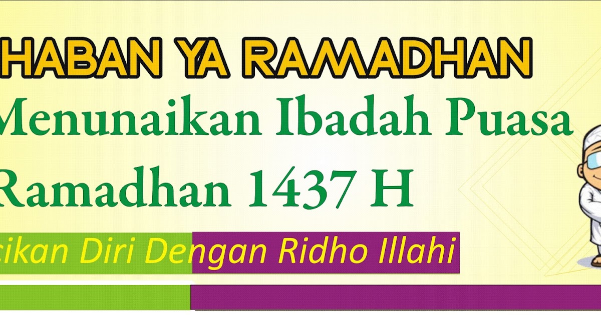 Spanduk Marhaban Ya Ramadhan Corel Draw CDR