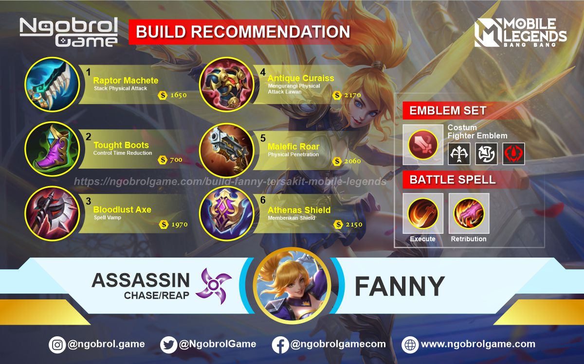 Build Fanny Sick 2021 Mobile Legends