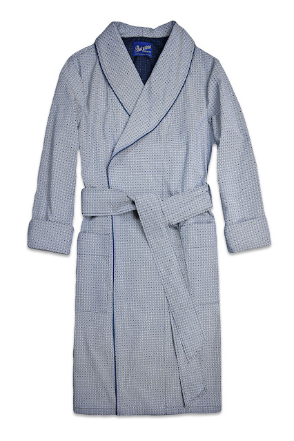 mens luxury cotton dressing gown blue lightweight summer dressing gown housecoat