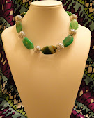 Green agate stone
