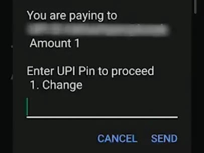 Enter UPI PIN Number