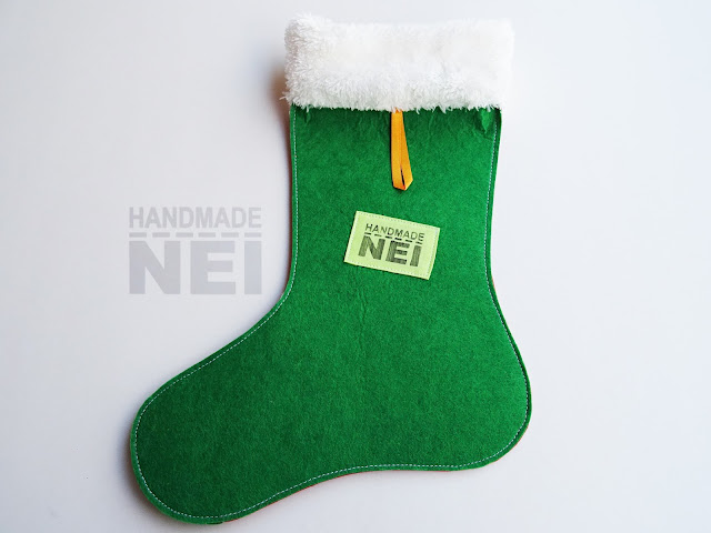Handmade Nel: Коледен чорап с име "Мико"