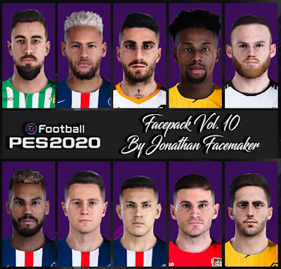 PES 2020 Facepack Vol 10 by Jonathan Facemaker