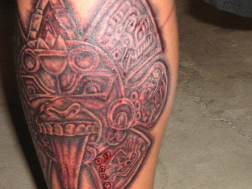 Aztec tattoo designs seek to portray the magnificent tribe of people from 