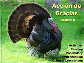  Thanksgiving  - Spanish Vocabulary and Activities by AnneK at Confesiones y Realidades Blog