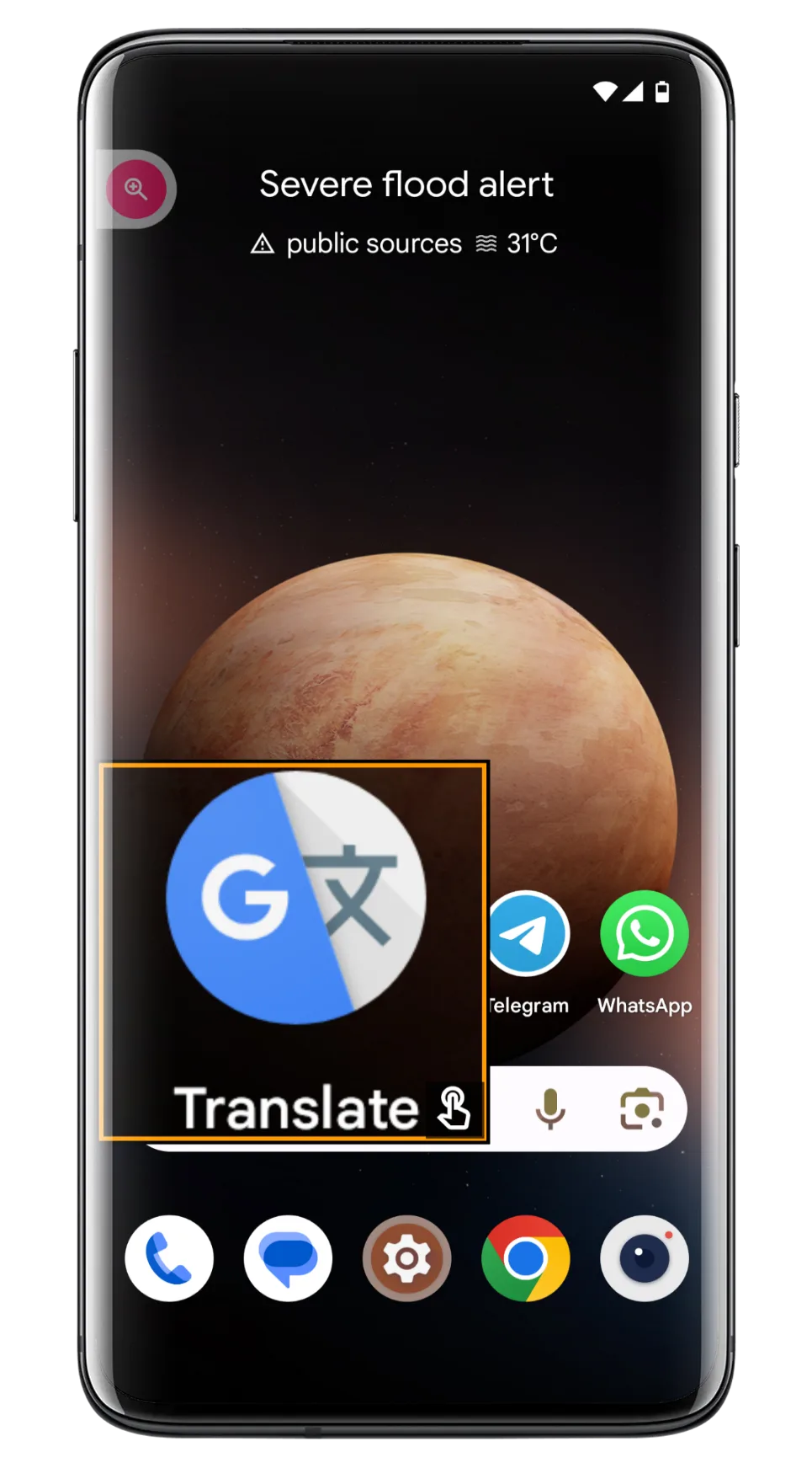 Magnification display android