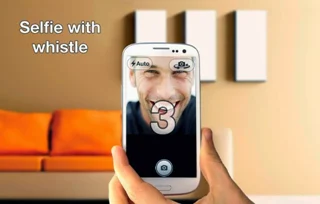 كيف تلتقط صورة لك بإستعمال الكميرا الامامية للهاتف بطريقة اسهل مع Whistle Camera