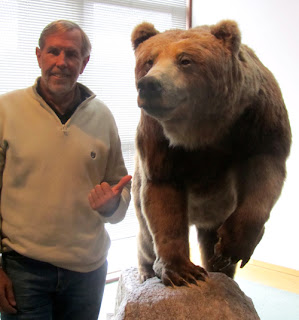 Wayne Meets His Grizzy Bear - Denali Visitors Center, Alaska