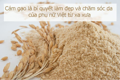 Công thức dưỡng da trắng mịn nhờ bột cám gạo