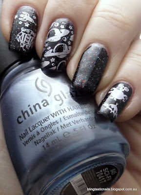 Ulta3 Triple Threat with China Glaze Sci-Fi Stamping