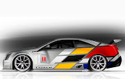 2011 CTSV Coupe Race Car (cadillac cts race car side illustration)