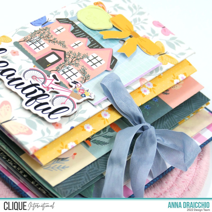 Mini Album con pagine a scalare e rilegatura a C