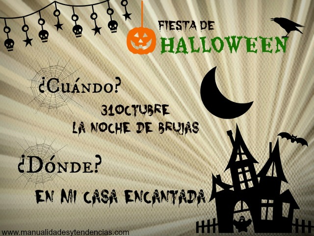 Invitación fiesta de Halloween