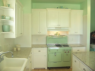 Green Kitchen Appliances on Jenna Sais Quois  Mint  Vintage Kitchen