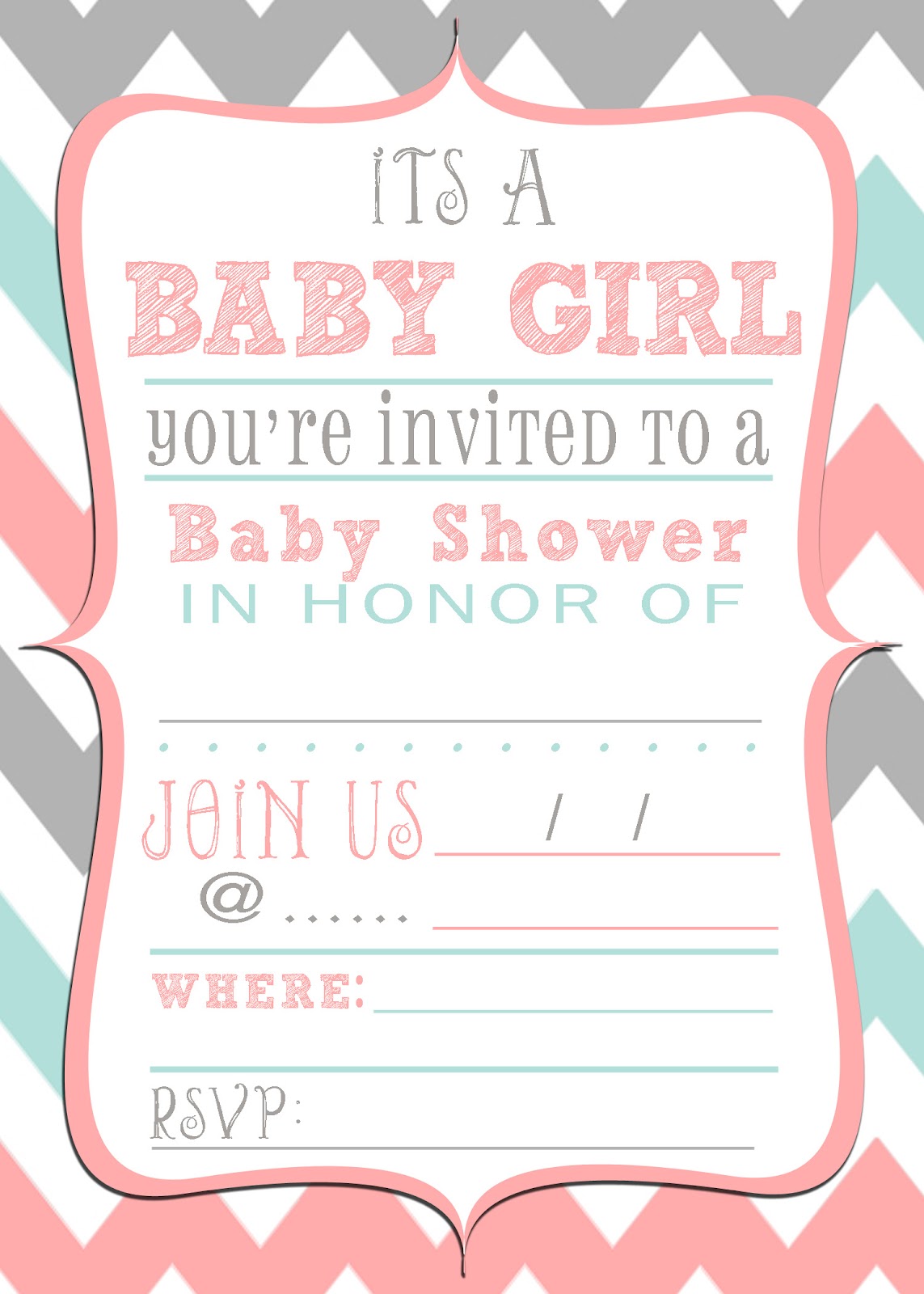 Free Baby Shower Invitation Template Nickhaskins Com