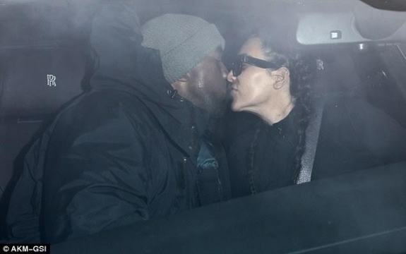 Photos: Kim K kisses Kanye West as she drops him off at airport