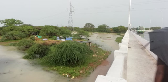 Sathankulam flood under bridge