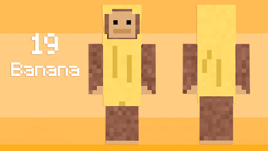 minecraft skins banana monkey
