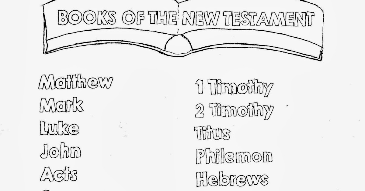 Books Of The New Testament Coloring Pages 7