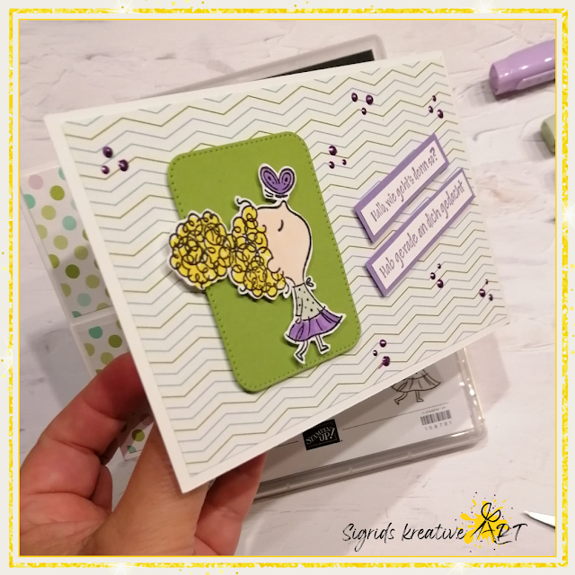 stampin up - karten basteln - fun fold card - an meiner seite - anleitung - tutorial