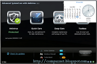 Download Advanced systemcare with antivirus 2013 v5.5 full version