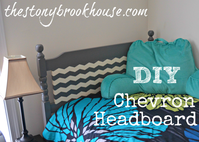 DIY Chevron Headboard