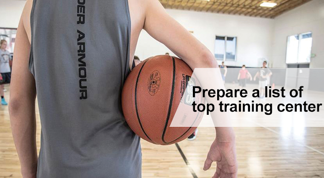 Prepare a list of top training center