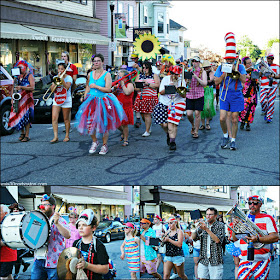 Bandas de Música en el Desfile del 4 de Julio en Rockport