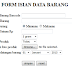 Contoh penggunaan Form pada Html