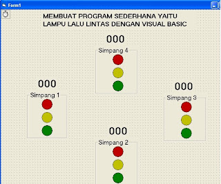 simulasi lampu lalu lintas dengan vb