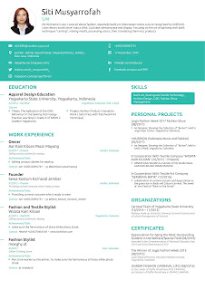 Siti's Curriculum Vitae