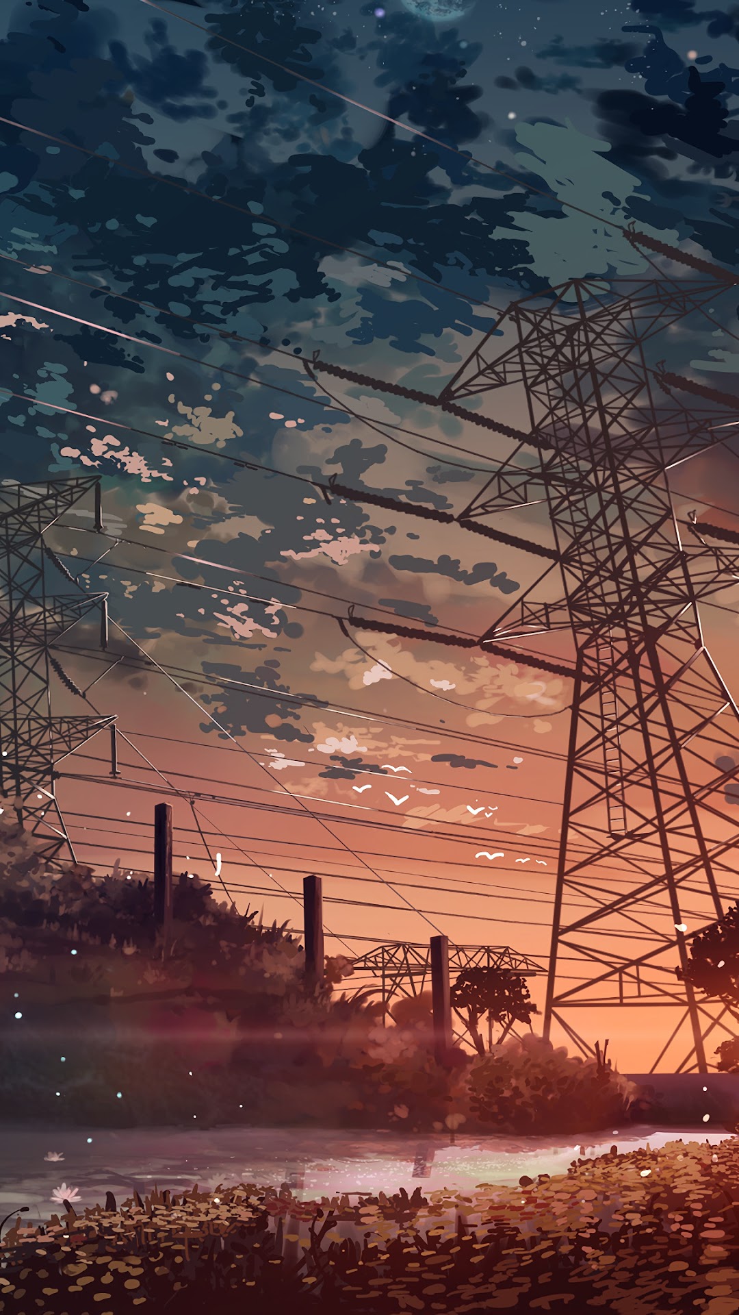 Anime Scenery Sunset 4k Wallpaper 112