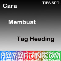 Cara Membuat Tag Heading