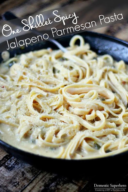  One Pot Jalapeno Parmesan Pasta