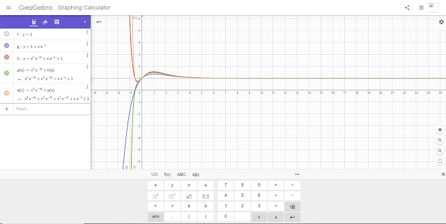 Σ( x^n * e^(-n*x) ) from n = 0 to ∞