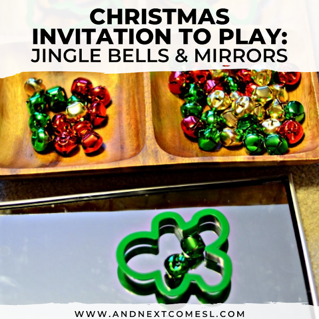 Christmas mirror play with jingle bells