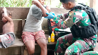 Pelayanan Kesehatan TNI-AD Di Tapal Batas Indonesia Dan Papua Nugini