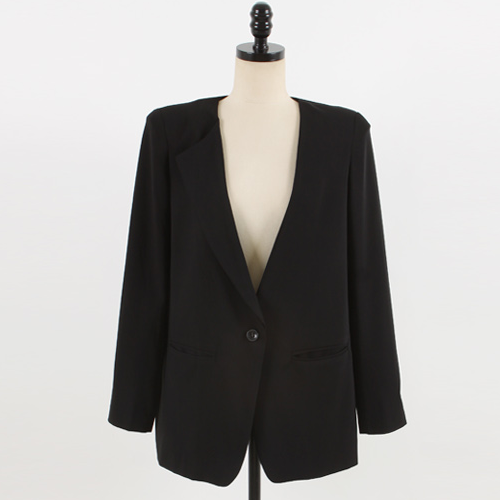 Korean Basic Black Blazer Jacket