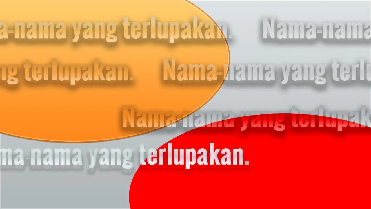 Nama-Nama yang Sering Saya Lupa