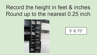 The height is 5 feet 6.75 inches (5' 6.74")