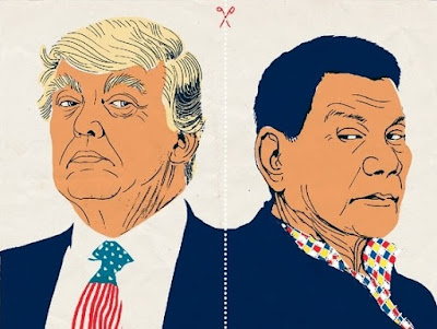 Donald Trump (left), Rodrigo Duterte