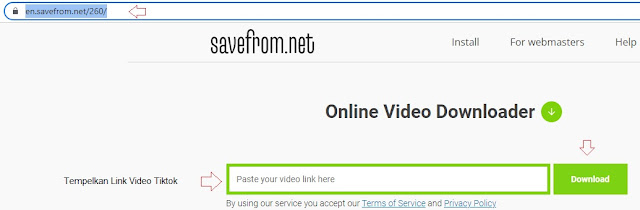 Cara Download Video TikTok Tanpa Watermark Lewat SaveFrom.Net