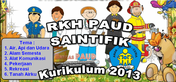 4 Contoh RKH PAUD Pendekatan Saintifik Kurikulum 2013