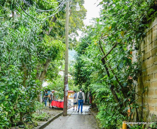 San Marcos la Laguna no Lago de Atitlán na Guatemala