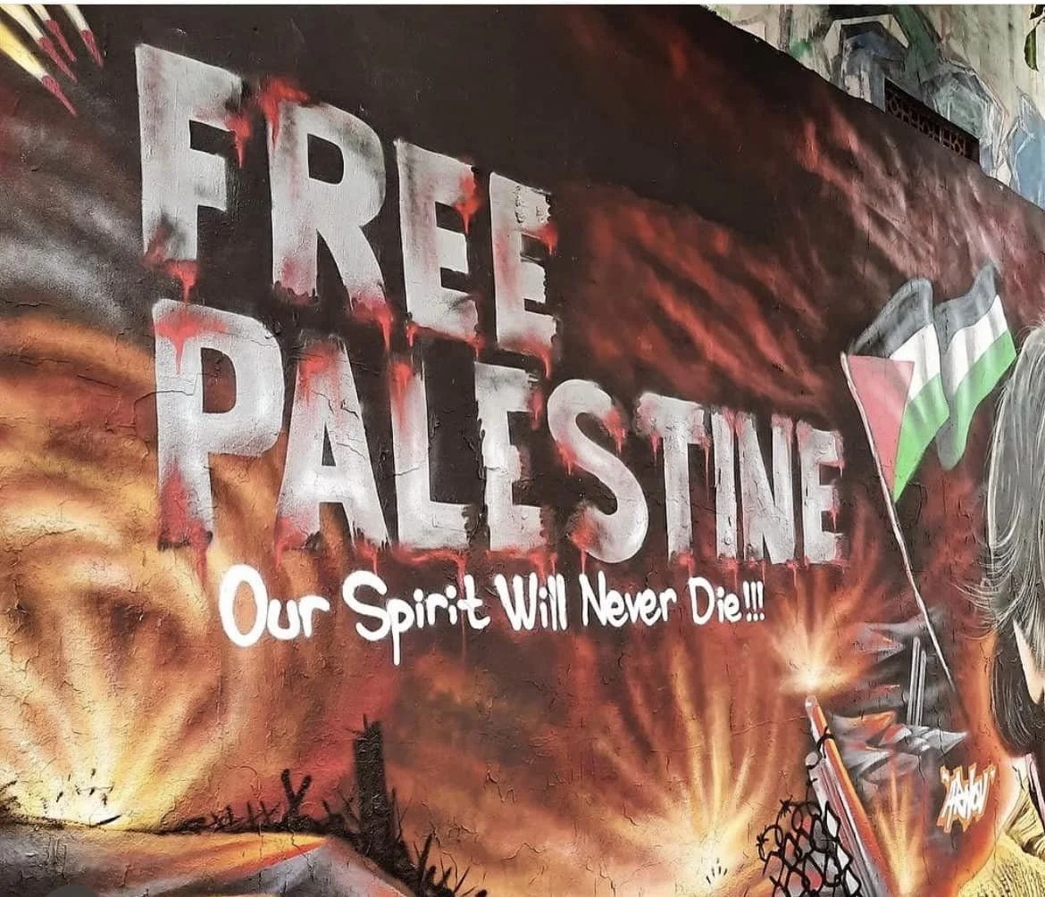 Mural and Graffiti Artwork 'Free Palestine' (Indonesia)