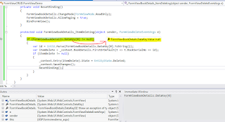 DataKey Value Is Null In ItemDeleting Event Of ASP.NET FormView Control 