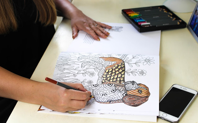 Animals: A Mindful Colouring Book by Georgie Woolridge