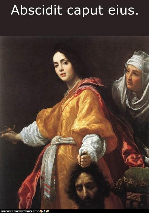 Bestiaria Latina Blog: Greek Bible Art: Judith with the Head of Holofernes