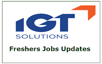 IGT Solutions Freshers Recruitment 2023 | Technical Support | Pan India