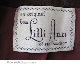 Lilli Ann 1949 suit label